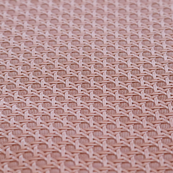 Catanzaro Faux Leather Geometric Pattern In Rust Brown Colour Upholstery Fabric CTR-1819