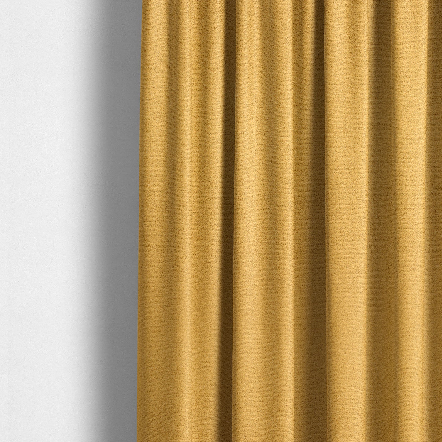 Purlwell Boucle Chenille Material Yellow Colour Upholstery Fabric CTR-1819 - Made To Measure Curtains