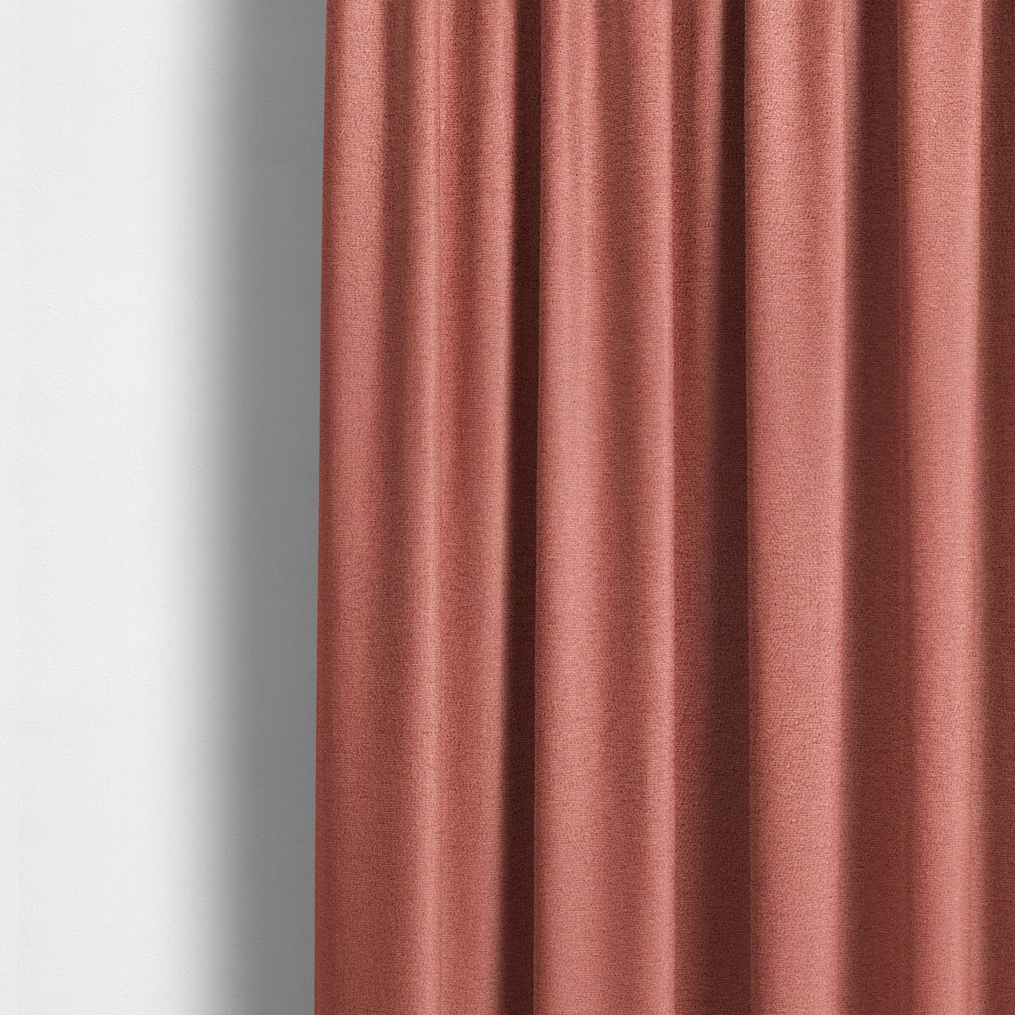 Purlwell Boucle Chenille Material Red Colour Upholstery Fabric CTR-1820 - Made To Measure Curtains