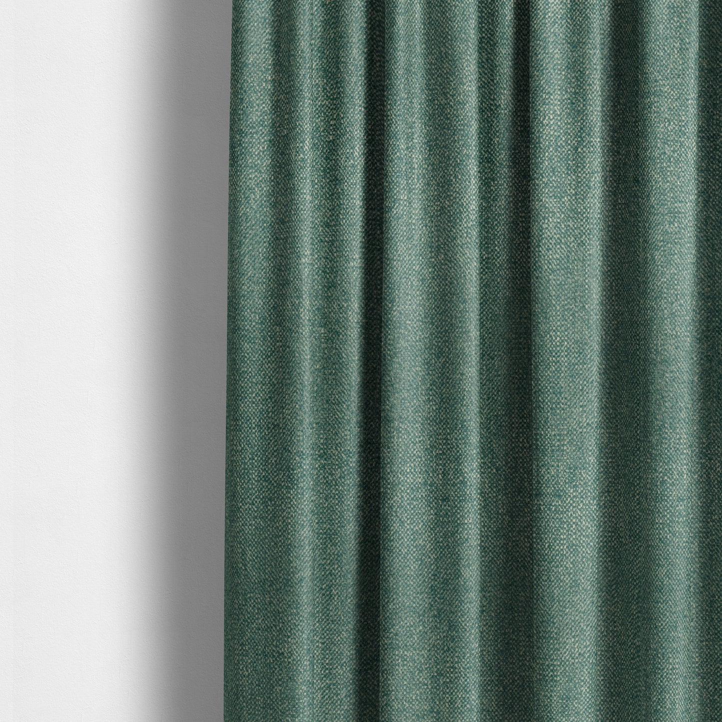 Hazel Plain Chenille Material Teal Blue Colour Upholstery Fabric CTR-1825 - Made To Measure Curtains