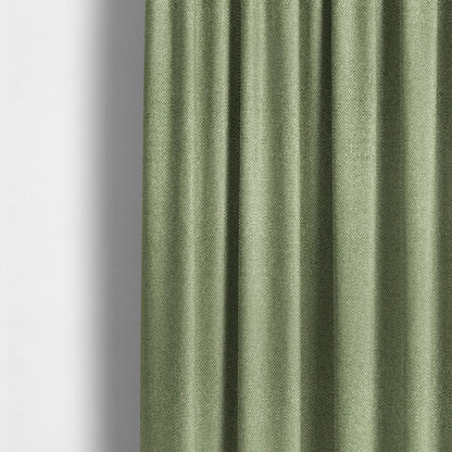 Hazel Plain Chenille Material Green Colour Upholstery Fabric CTR-1827 - Made To Measure Curtains