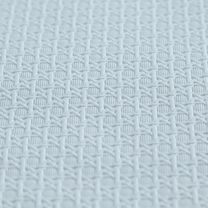 Catanzaro Faux Leather Geometric Pattern In White Colour Upholstery Fabric CTR-1828