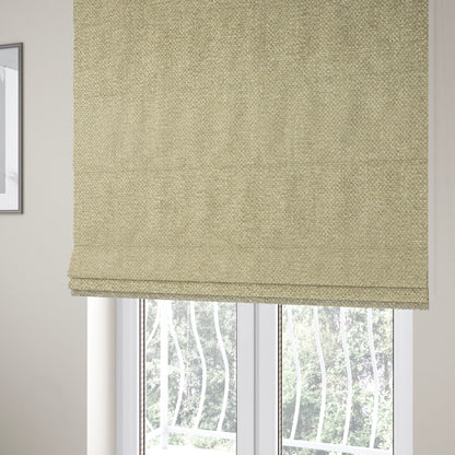 Hazel Plain Chenille Material Beige Colour Upholstery Fabric CTR-1829 - Roman Blinds