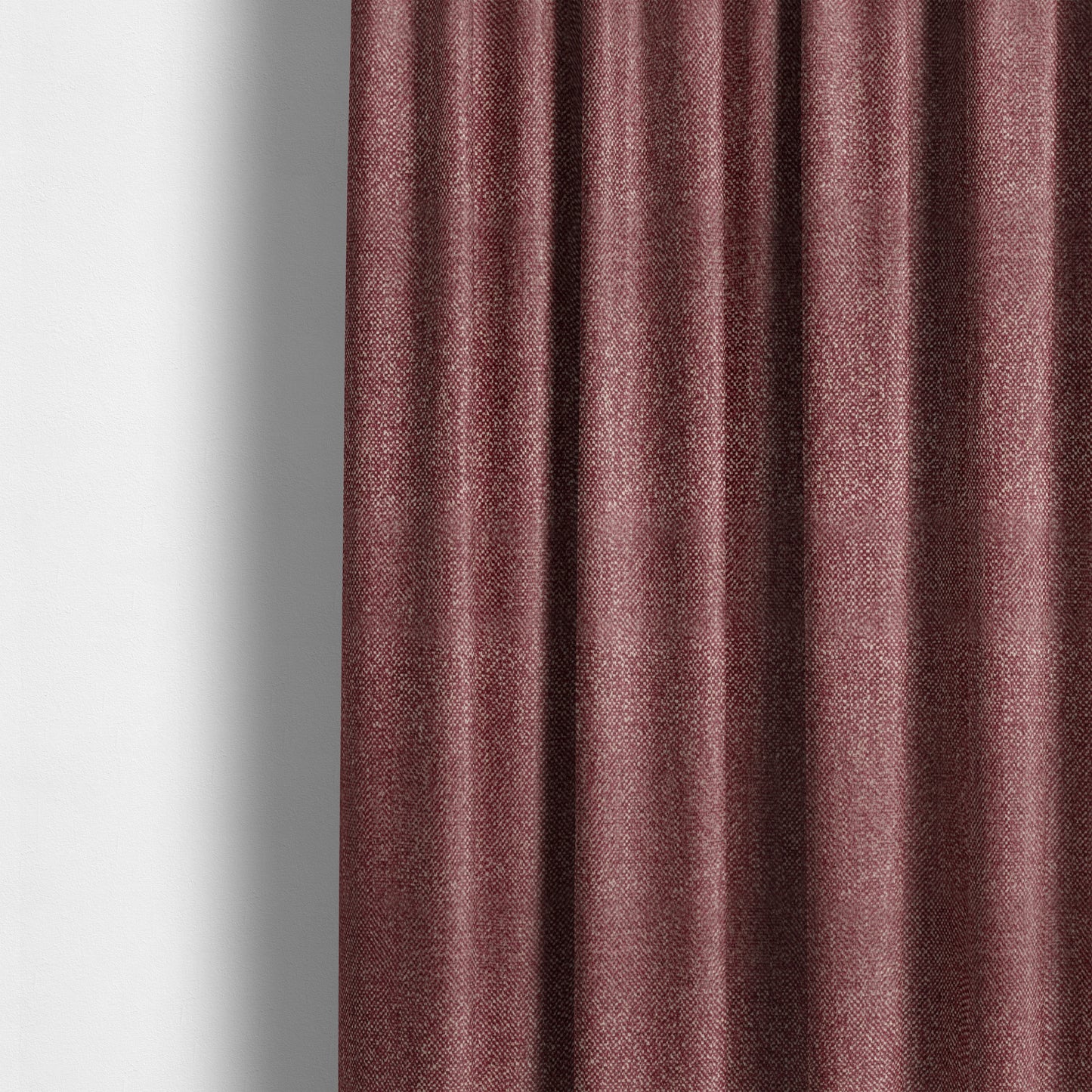 Hazel Plain Chenille Material Burgundy Colour Upholstery Fabric CTR-1831 - Made To Measure Curtains