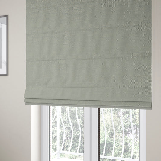 Taj Textured Weave Teal Beige Colour Upholstery Fabric CTR-1832 - Roman Blinds