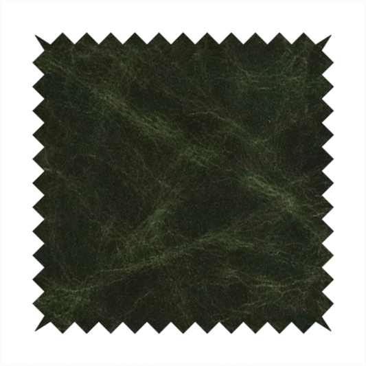 Argenta Faux Leather Heritage Aged Pattern In Green Colour Upholstery Fabric CTR-1833