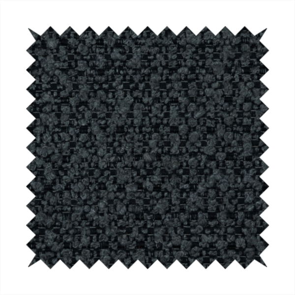 Balmoral Hard Wearing Boucle Upholstery Fabric Charcoal Colour CTR-1835