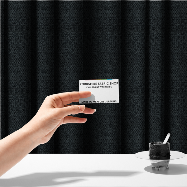 Balmoral Hard Wearing Boucle Upholstery Fabric Charcoal Colour CTR-1835 - Made To Measure Curtains