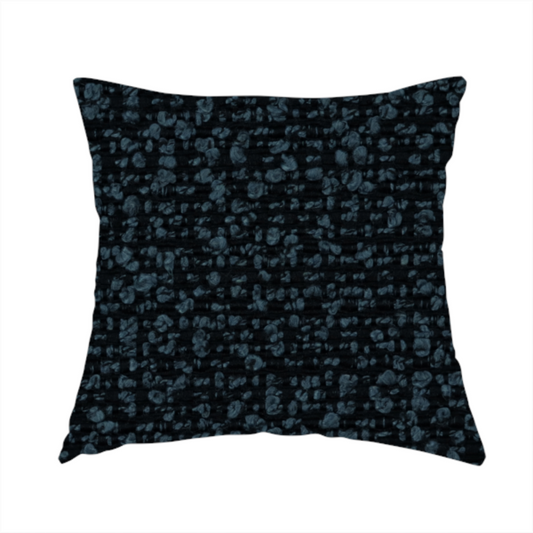 Balmoral Hard Wearing Boucle Upholstery Fabric Blue Colour CTR-1836 - Handmade Cushions