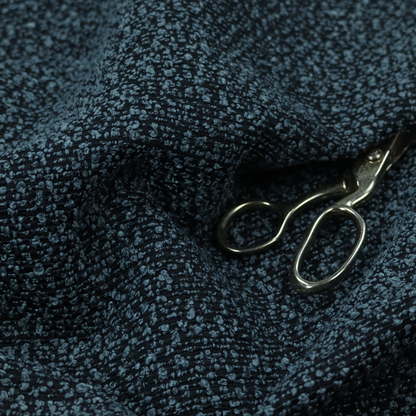 Balmoral Hard Wearing Boucle Upholstery Fabric Blue Colour CTR-1836 - Made To Measure Curtains