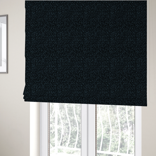 Balmoral Hard Wearing Boucle Upholstery Fabric Blue Colour CTR-1836 - Roman Blinds