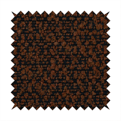 Balmoral Hard Wearing Boucle Upholstery Fabric Burnt Orange Colour CTR-1837