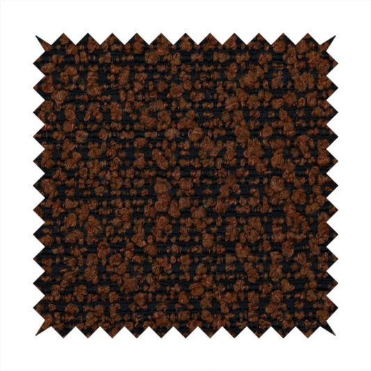 Balmoral Hard Wearing Boucle Upholstery Fabric Burnt Orange Colour CTR-1837