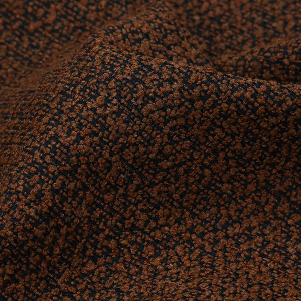 Balmoral Hard Wearing Boucle Upholstery Fabric Burnt Orange Colour CTR-1837