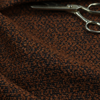 Balmoral Hard Wearing Boucle Upholstery Fabric Burnt Orange Colour CTR-1837
