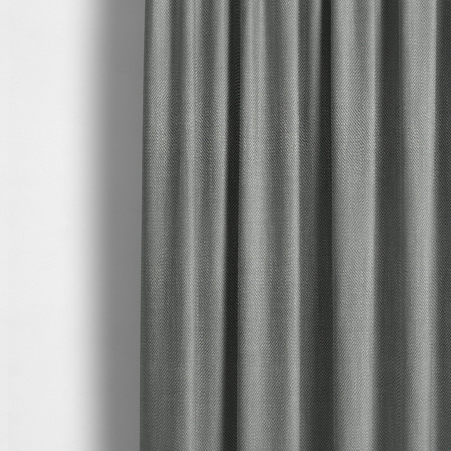 Mahal Textured Weave Grey Colour Upholstery Fabric CTR-1837 - Made To Measure Curtains