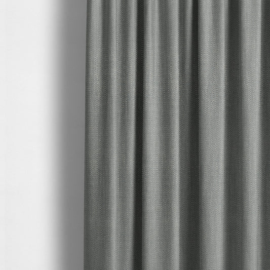 Mahal Textured Weave Grey Colour Upholstery Fabric CTR-1837 - Made To Measure Curtains