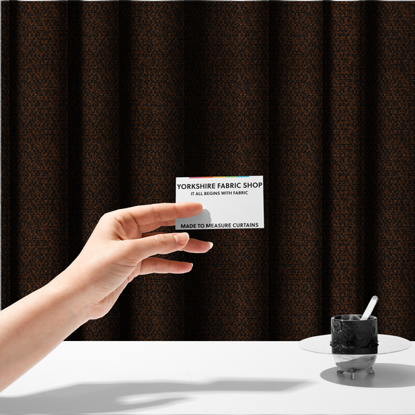 Balmoral Hard Wearing Boucle Upholstery Fabric Burnt Orange Colour CTR-1837 - Made To Measure Curtains