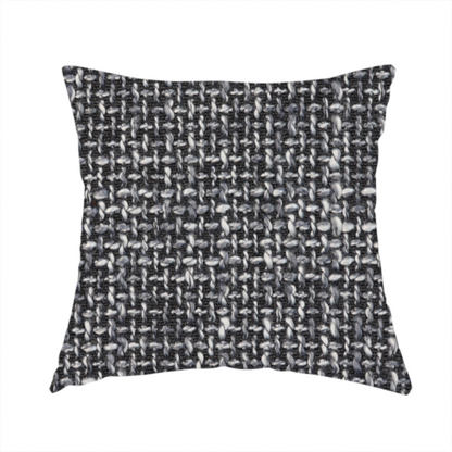 Alabama Durable Woven Hopsack Upholstery Fabric Black Colour CTR-1838 - Handmade Cushions