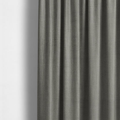 Mahal Textured Weave Black Colour Upholstery Fabric CTR-1838 - Made To Measure Curtains