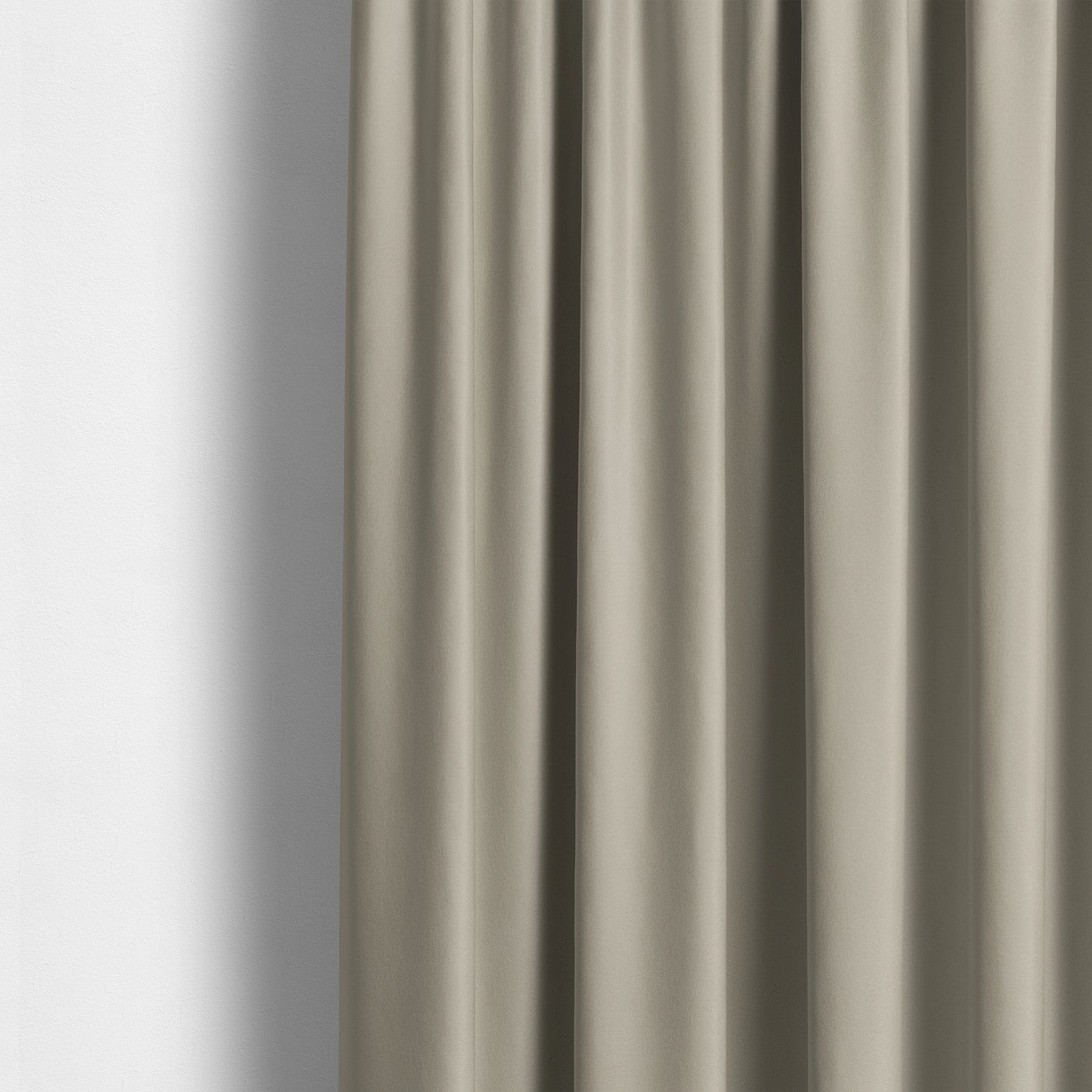 Chile Soft Smooth Plain Velvet Cream Colour Upholstery Fabric CTR-1845 - Made To Measure Curtains