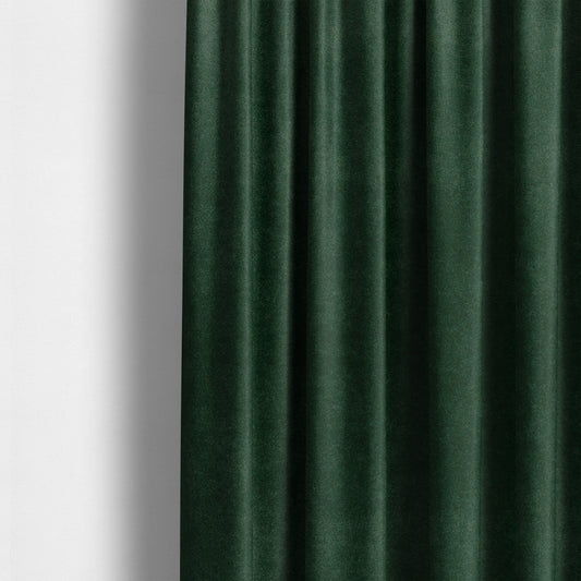 Chile Soft Smooth Plain Velvet Green Colour Upholstery Fabric CTR-1846 - Made To Measure Curtains