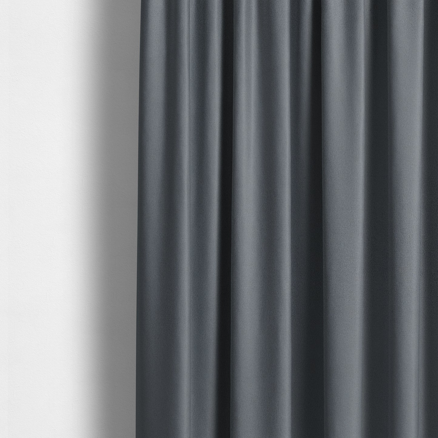 Chile Soft Smooth Plain Velvet Grey Colour Upholstery Fabric CTR-1850 - Made To Measure Curtains