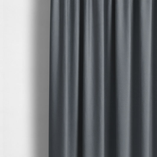 Chile Soft Smooth Plain Velvet Grey Colour Upholstery Fabric CTR-1850 - Made To Measure Curtains