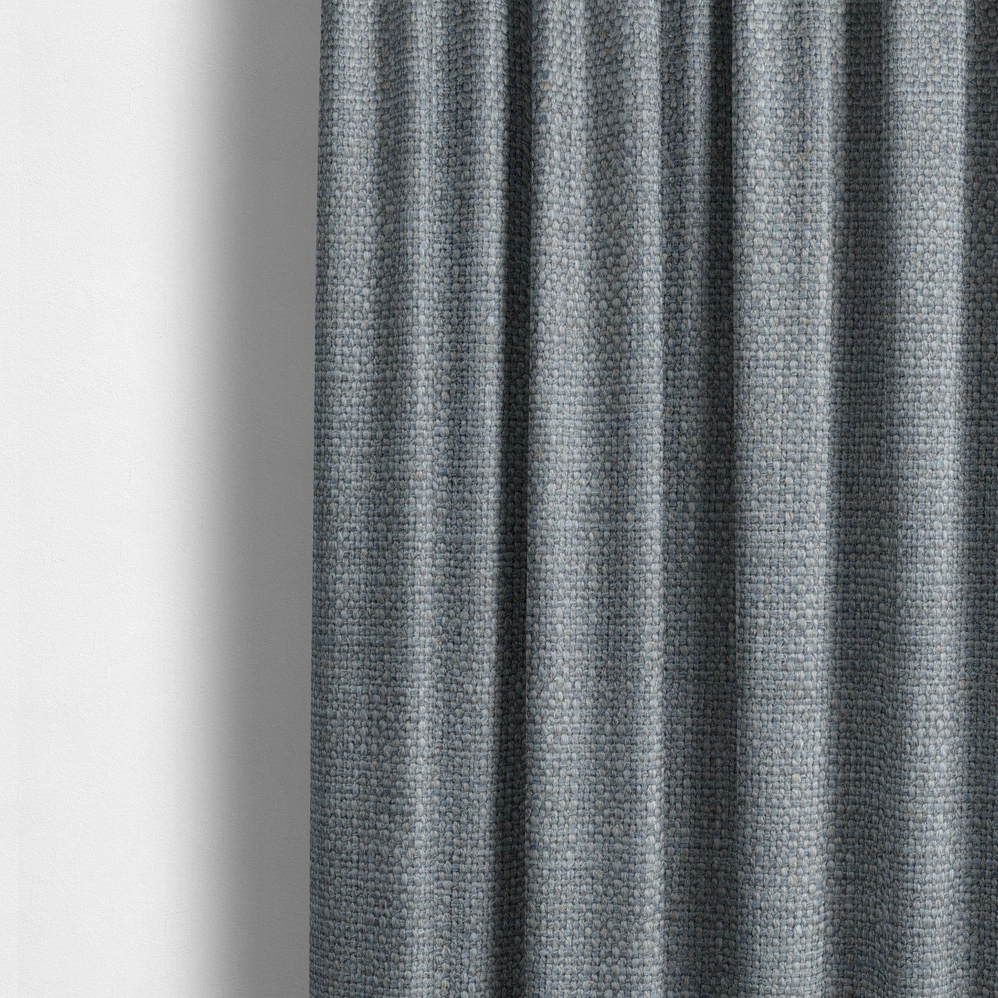 Cape Textured Weave Light Blue Colour Upholstery Fabric CTR-1852 - Made To Measure Curtains