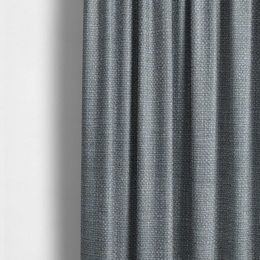 Cape Textured Weave Light Blue Colour Upholstery Fabric CTR-1852 - Made To Measure Curtains