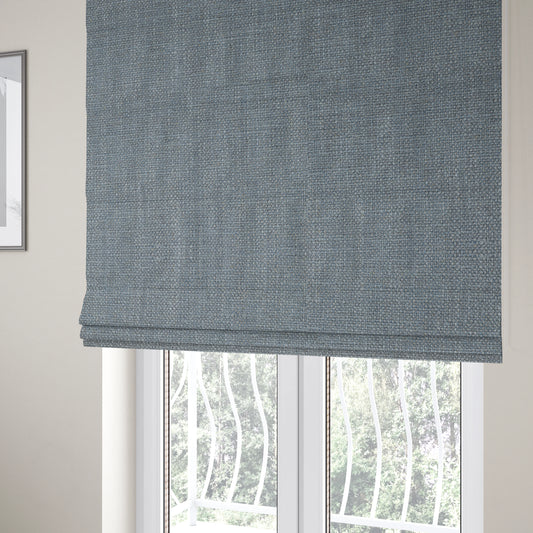 Cape Textured Weave Light Blue Colour Upholstery Fabric CTR-1852 - Roman Blinds