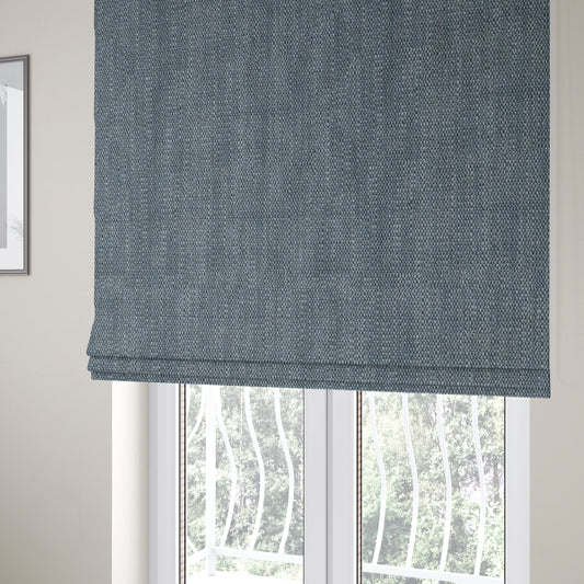 Cape Textured Weave Navy Blue Colour Upholstery Fabric CTR-1853 - Roman Blinds