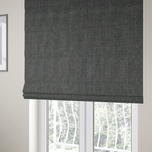 Cape Textured Weave Grey Colour Upholstery Fabric CTR-1855 - Roman Blinds