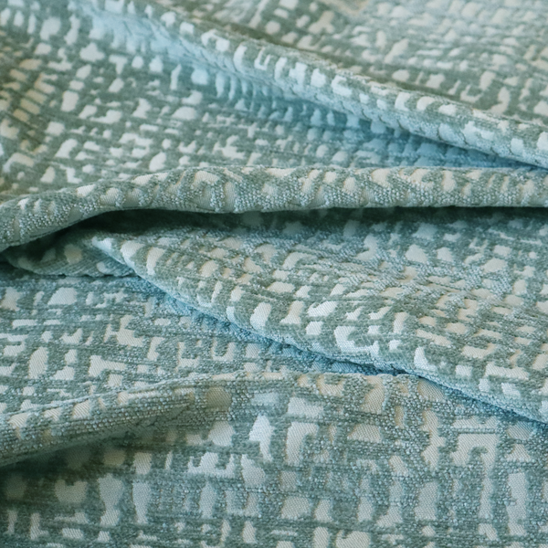 Tela Semi Plain Soft Textured Chenille In Jade Green Upholstery Fabric CTR-1860