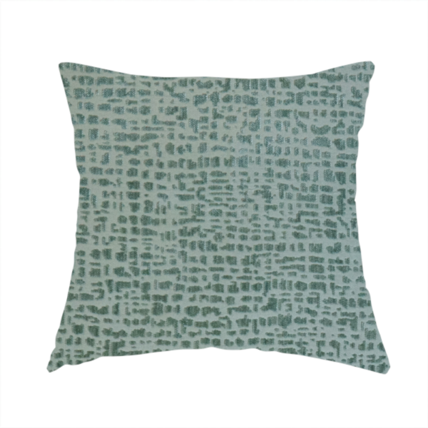 Tela Semi Plain Soft Textured Chenille In Jade Green Upholstery Fabric CTR-1861- Handmade Cushions