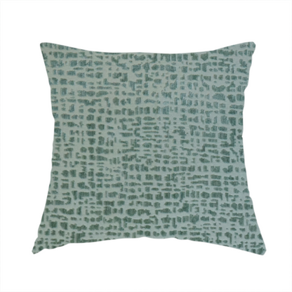 Tela Semi Plain Soft Textured Chenille In Jade Green Upholstery Fabric CTR-1861- Handmade Cushions