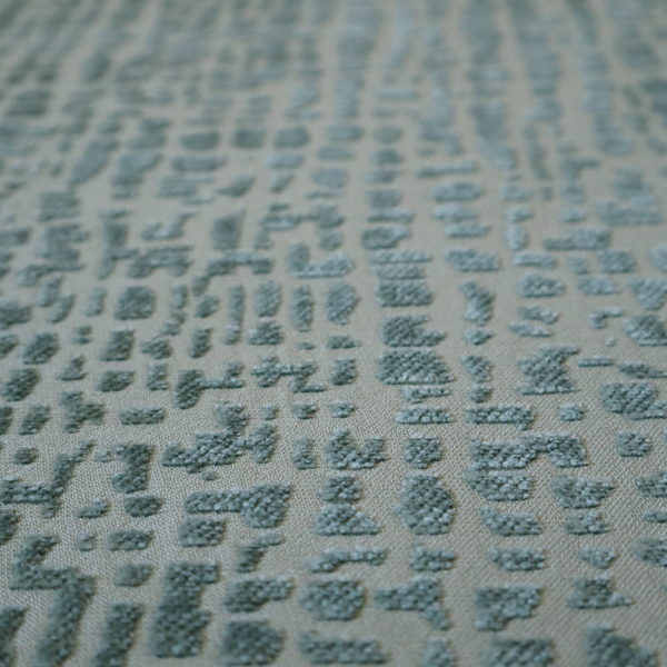 Tela Semi Plain Soft Textured Chenille In Jade Green Upholstery Fabric CTR-1861