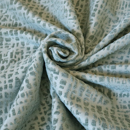 Tela Semi Plain Soft Textured Chenille In Jade Green Upholstery Fabric CTR-1861