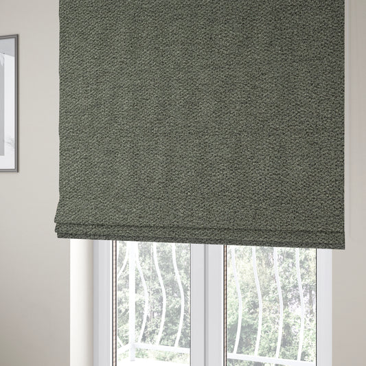 Tokyo Plain Soft Woven Textured Grey Colour Upholstery Fabric CTR-1861 - Roman Blinds