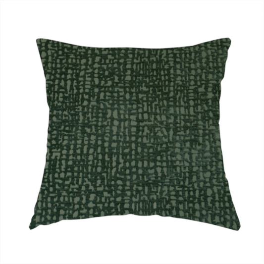 Tela Semi Plain Soft Textured Chenille Upholstery Fabric In Green CTR-1862- Handmade Cushions