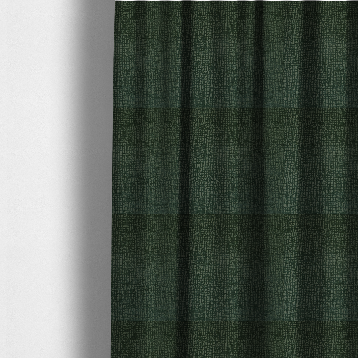 Tela Semi Plain Soft Textured Chenille Upholstery Fabric In Green CTR-1862 - Made To Measure Curtains