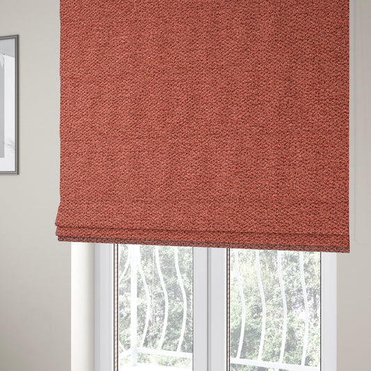 Tokyo Plain Soft Woven Textured Red Colour Upholstery Fabric CTR-1862 - Roman Blinds