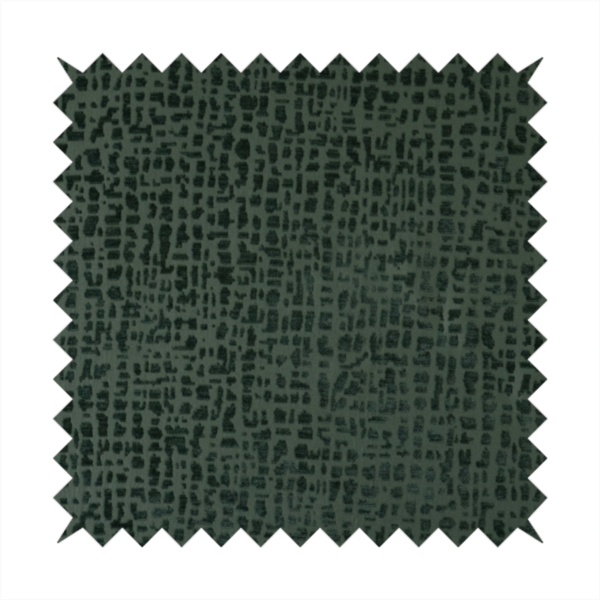 Tela Semi Plain Soft Textured Chenille Upholstery Fabric In Green CTR-1863