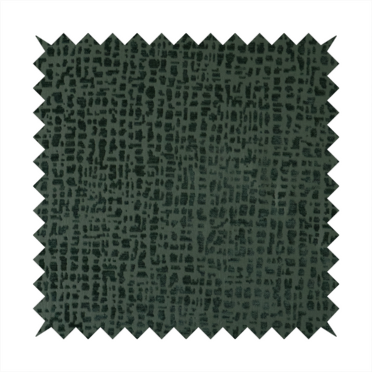 Tela Semi Plain Soft Textured Chenille Upholstery Fabric In Green CTR-1863