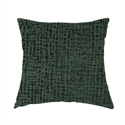 Tela Semi Plain Soft Textured Chenille Upholstery Fabric In Green CTR-1863- Handmade Cushions