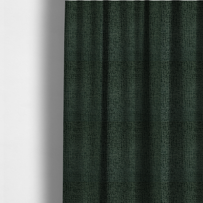 Tela Semi Plain Soft Textured Chenille Upholstery Fabric In Green CTR-1863 - Made To Measure Curtains