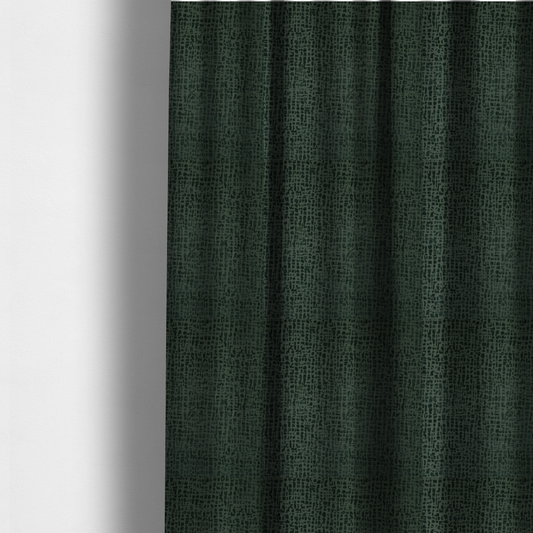 Tela Semi Plain Soft Textured Chenille Upholstery Fabric In Green CTR-1863 - Made To Measure Curtains