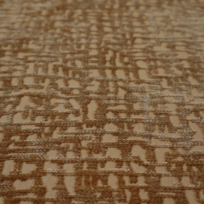 Tela Semi Plain Soft Textured Chenille Upholstery Fabric In Yellow CTR-1864