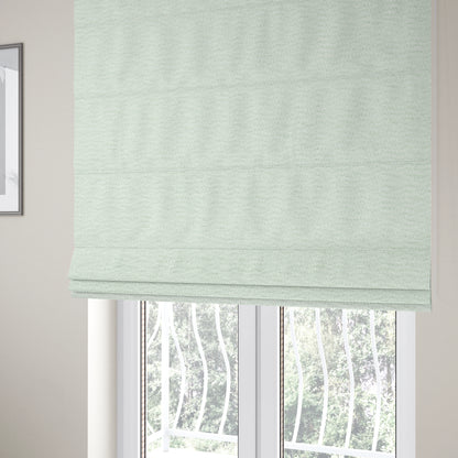 Goa Plain Chenille Soft Textured White Colour Upholstery Fabric CTR-1864 - Roman Blinds