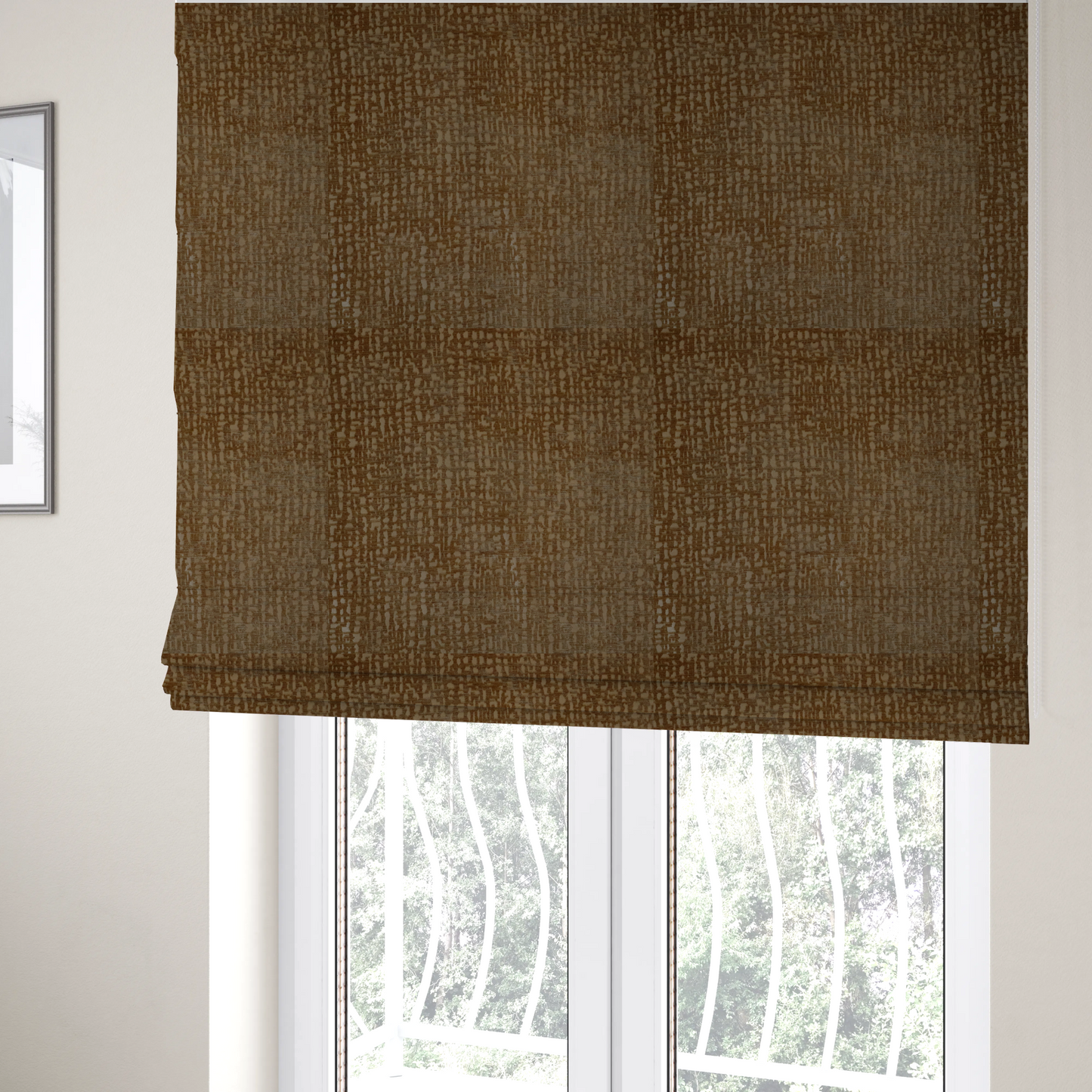 Tela Semi Plain Soft Textured Chenille Upholstery Fabric In Yellow CTR-1864 - Roman Blinds